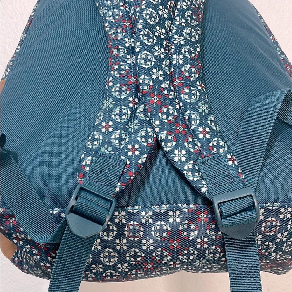Roxy Blue and Brown Geometric Pattern Backpack EU… - image 7